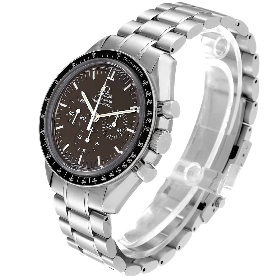 Personalized Omega Speedmaster Brown Dial Steel Mens Moon Watch 311.30.42.30.13.001 — image 4
