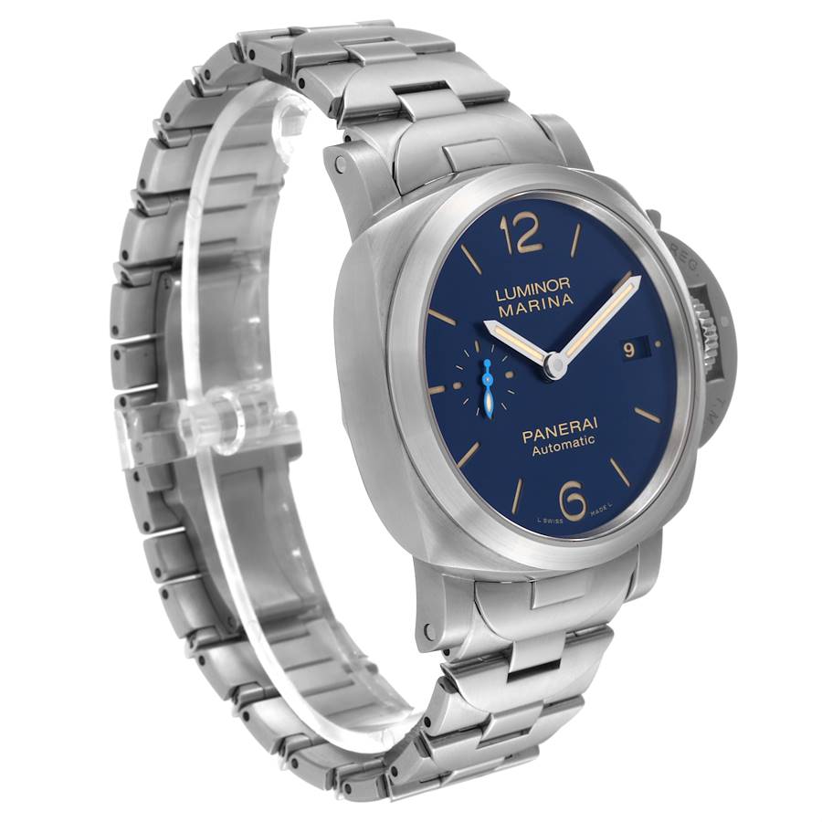 High-value Panerai Luminor Marina 1950 Blue Dial Steel Watch PAM01028 — image 3
