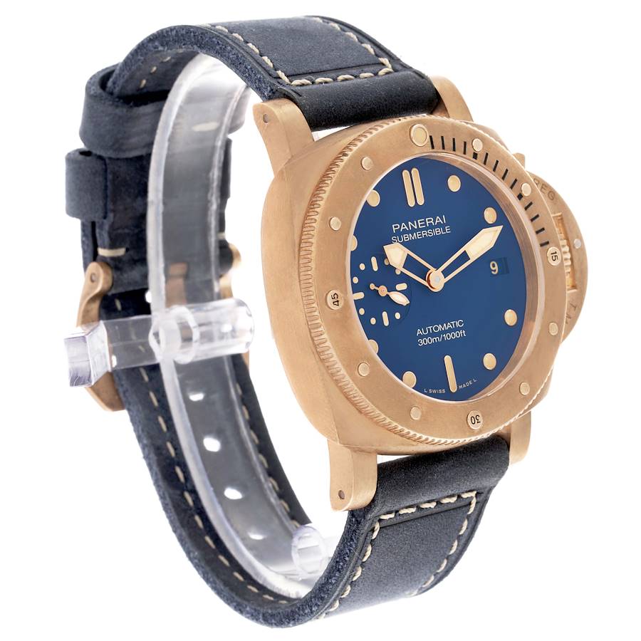 Alluring Replica Panerai Luminor Submersible Blu Abisso Bronze Mens Watch PAM01074 — image 3