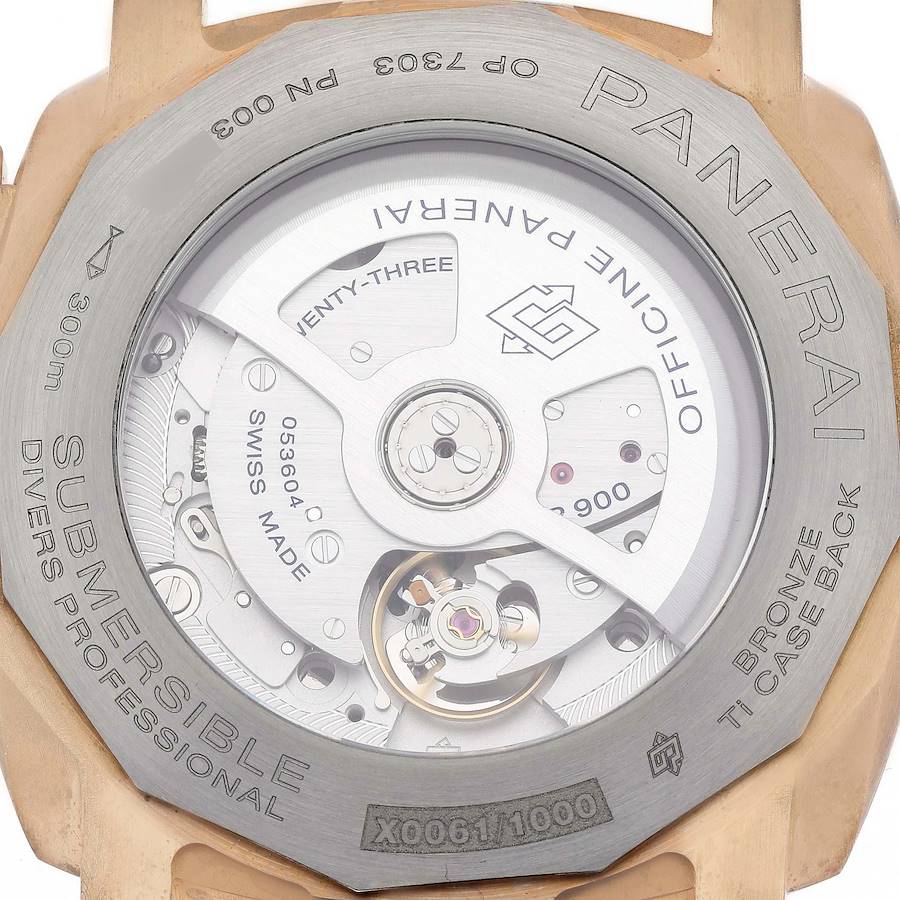 Alluring Replica Panerai Luminor Submersible Blu Abisso Bronze Mens Watch PAM01074 — image 7
