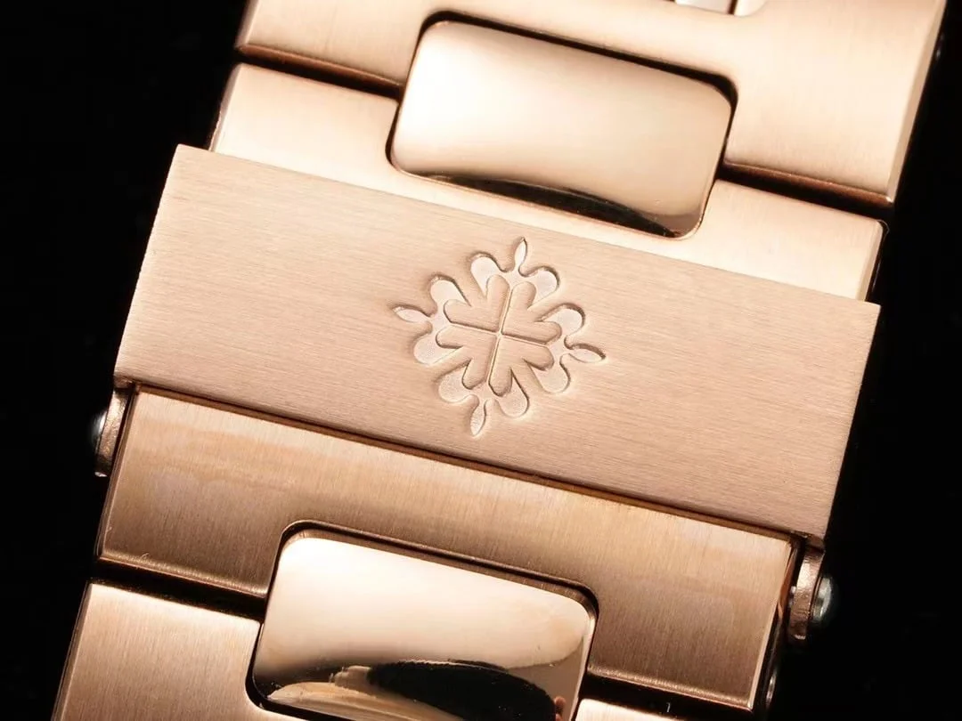 Super Patek Philippe 40 mm Rose Gold Black Dial Iced out Watch — image 6