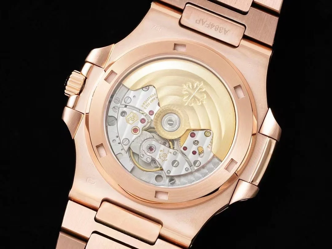 Super Patek Philippe 40 mm Rose Gold Black Dial Iced out Watch — image 7