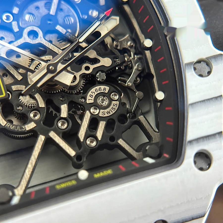 Affordable Imitation Richard Mille RM 35-01 Rafael Nadal White Carbon TPT Limited Edition ZF V3 49.94mm X 44.5mm — image 7
