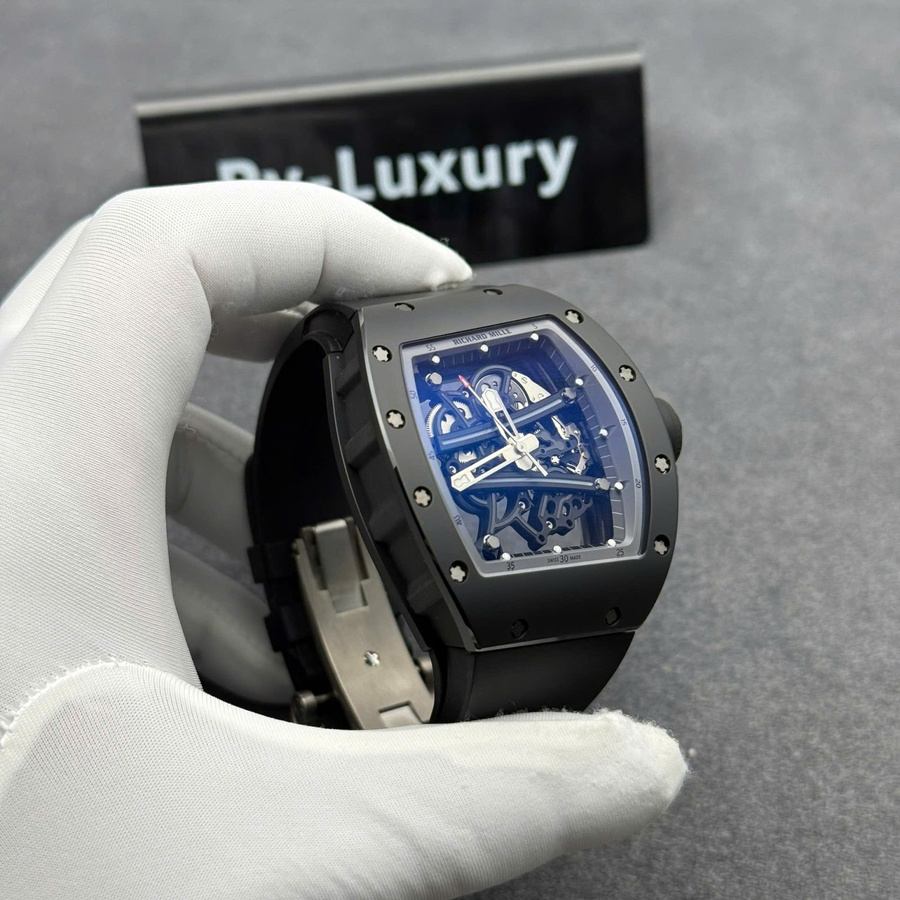Charming Fake Richard Mille RM 61-01 Yohan Blake All Grey Limited Edition Black Ceramic 42.7mm X 50.23mm — image 3