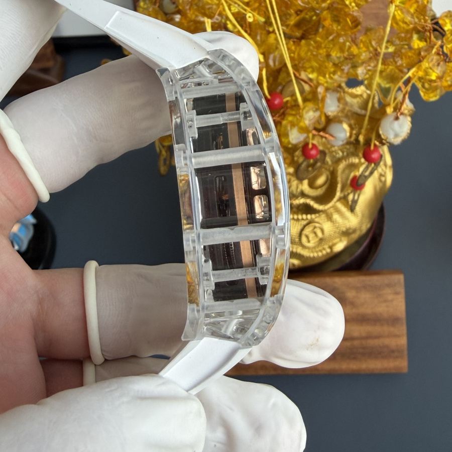 Cost-effective Replica Richard Mille RM 66 Flying Tourbillon Custom Made Real White Sapphire 42.7mm X 49.94mm — image 7