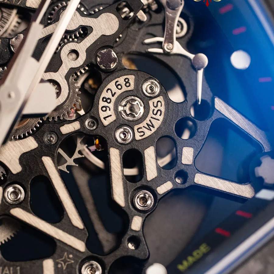 Discount Copy Richard Mille RM 35-02 Rafael Nadal Carbon TPT Black Rubber Strap ZF 49.94mm X 44.5mm — image 6