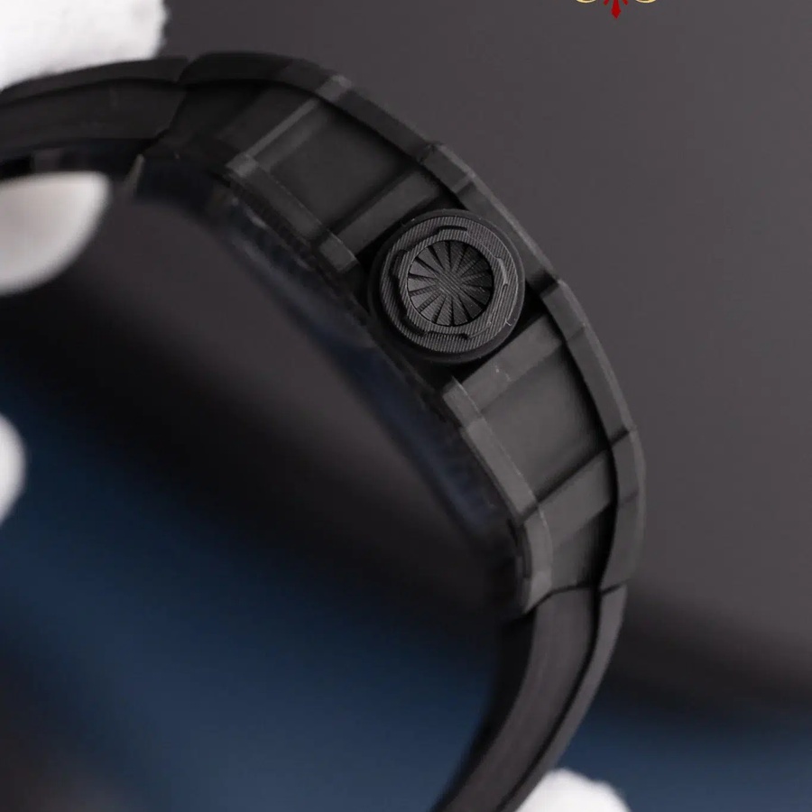 Discount Copy Richard Mille RM 35-02 Rafael Nadal Carbon TPT Black Rubber Strap ZF 49.94mm X 44.5mm — image 8