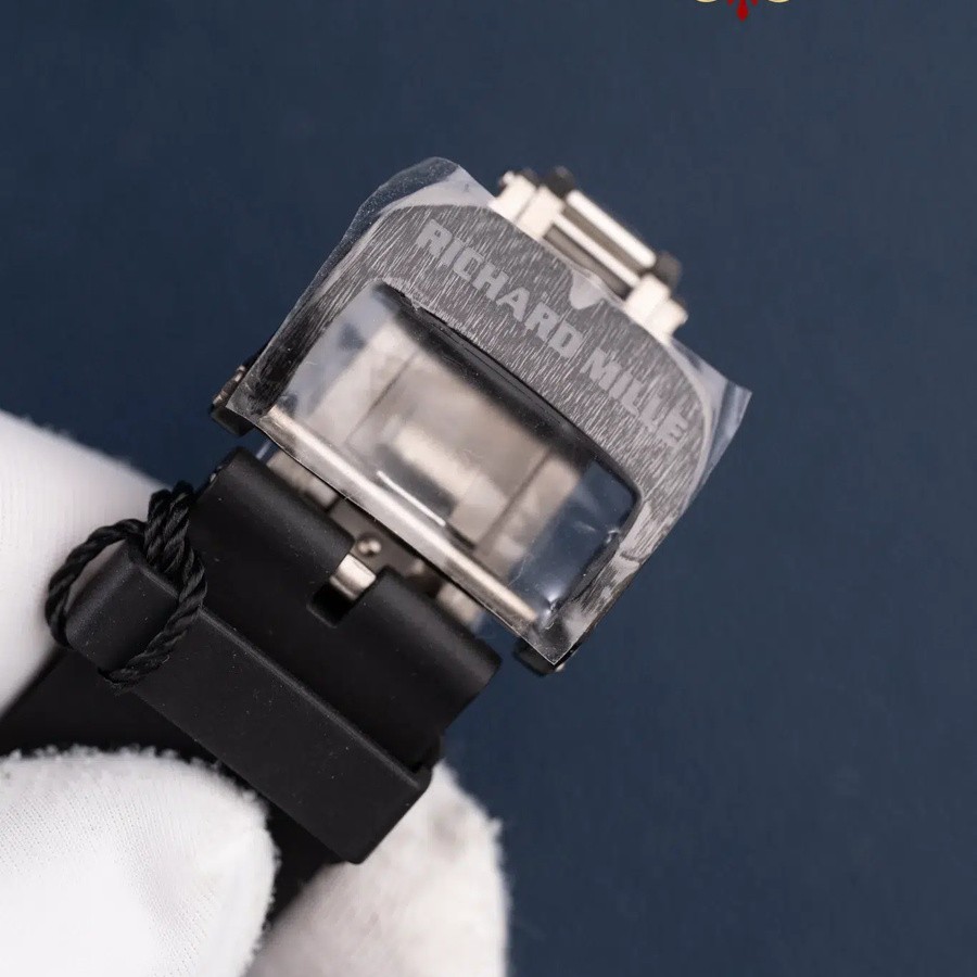 Discount Copy Richard Mille RM 35-02 Rafael Nadal Carbon TPT Black Rubber Strap ZF 49.94mm X 44.5mm — image 11
