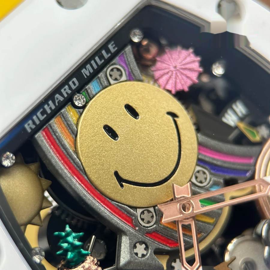 Elegant Replica Richard Mille RM 88 Automatic Tourbillon Smiley White Ceramic 48.15 X 39.74mm — image 5