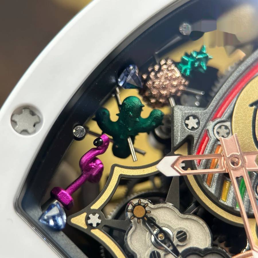 Elegant Replica Richard Mille RM 88 Automatic Tourbillon Smiley White Ceramic 48.15 X 39.74mm — image 7