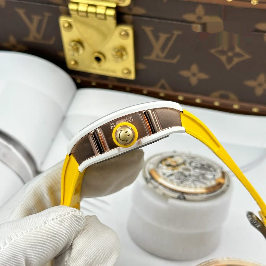 Elegant Replica Richard Mille RM 88 Automatic Tourbillon Smiley White Ceramic 48.15 X 39.74mm — image 9