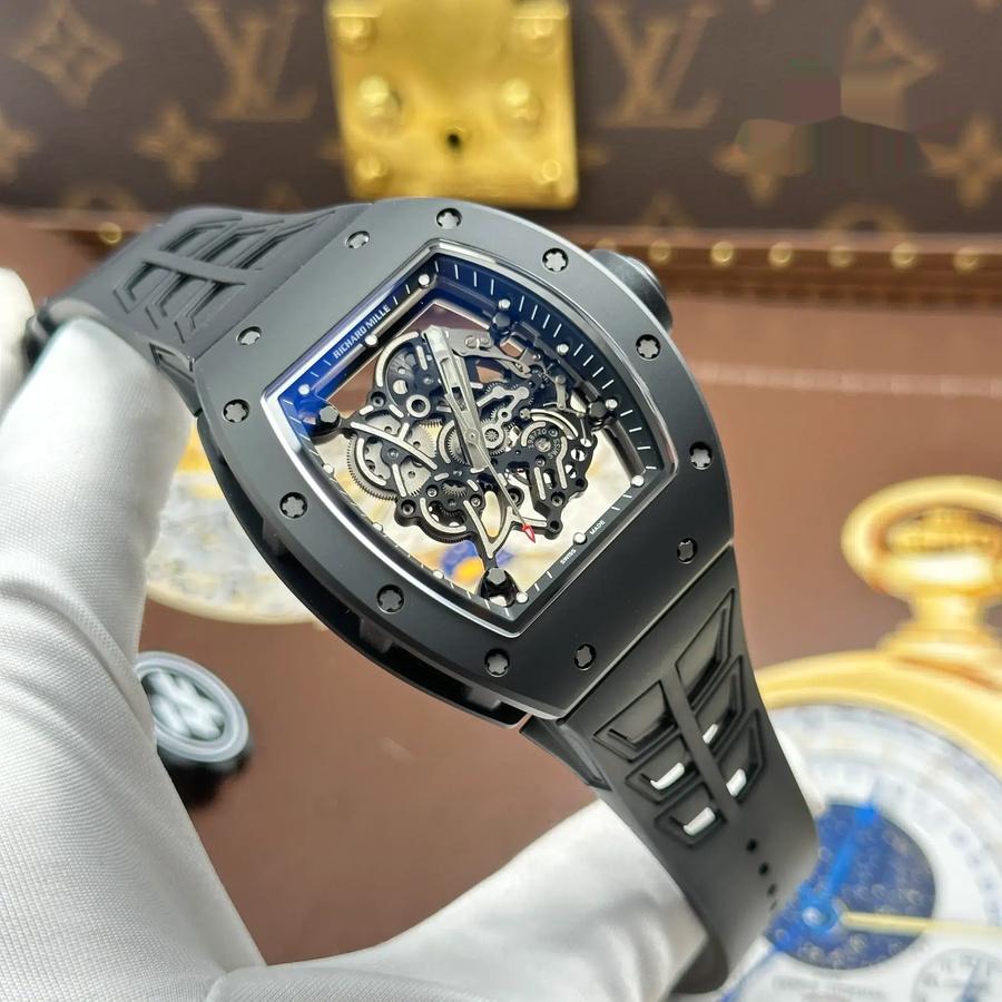 Epic Fake Richard Mille RM 055 Bubba Watson All Black Ceramic Rubber Strap ZF 42.7mm — image 2