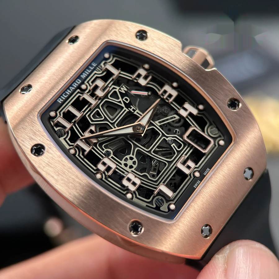 Exquisite Fake Richard Mille RM 67-01 Rose Gold Automatic Extra-Flat Rubber Band 38.7mm X 47.5mm — image 5