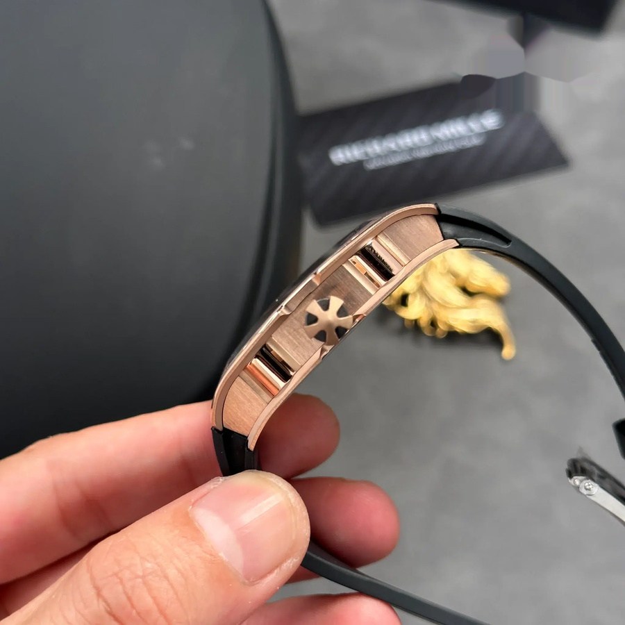 Exquisite Fake Richard Mille RM 67-01 Rose Gold Automatic Extra-Flat Rubber Band 38.7mm X 47.5mm — image 11