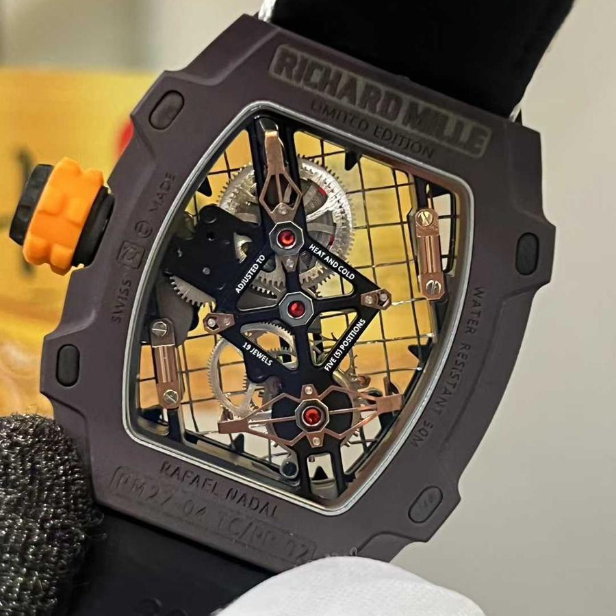 Fabled Fake Richard Mille RM 27-04 Tourbillon Rafael Nadal Limited Edition 47.25mm X 38.4mm — image 9