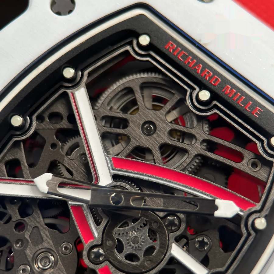Fashionable Duplicate Richard Mille RM 67-02 Charles Leclerc Monaco Red White Quartz TPT 38.7 X 47.52mm — image 5