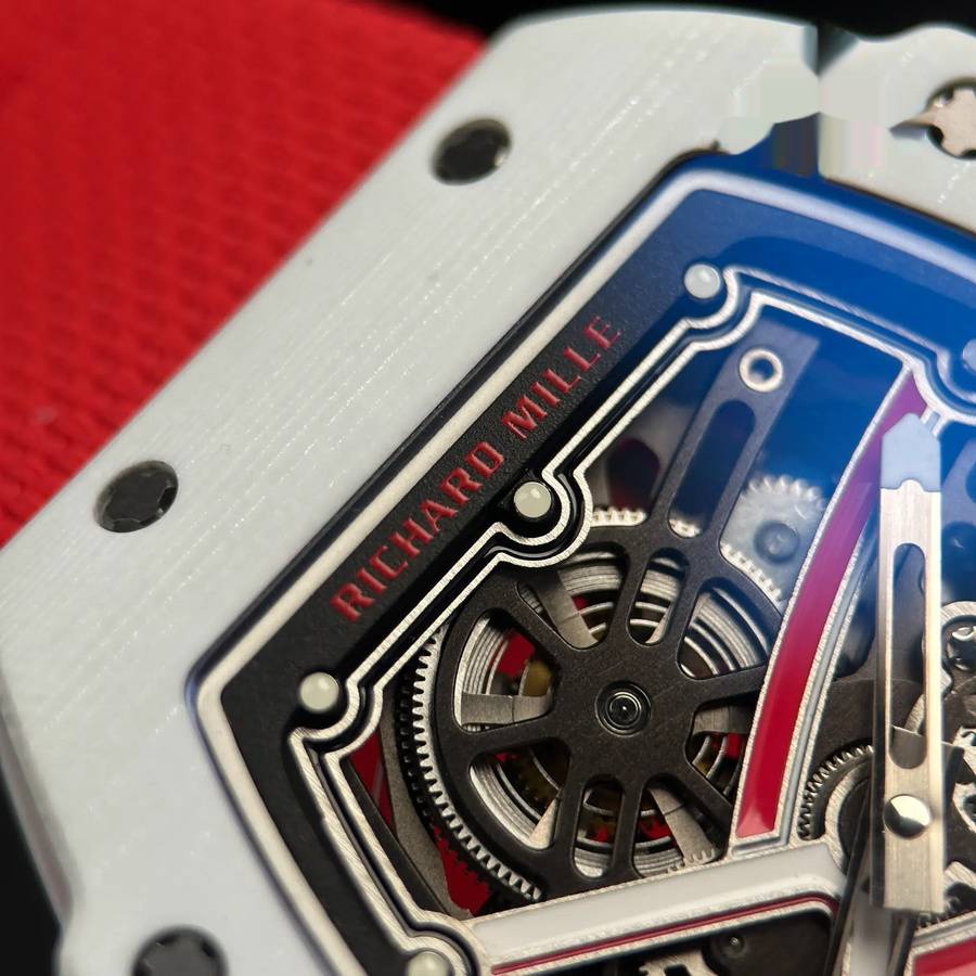 Fashionable Duplicate Richard Mille RM 67-02 Charles Leclerc Monaco Red White Quartz TPT 38.7 X 47.52mm — image 6