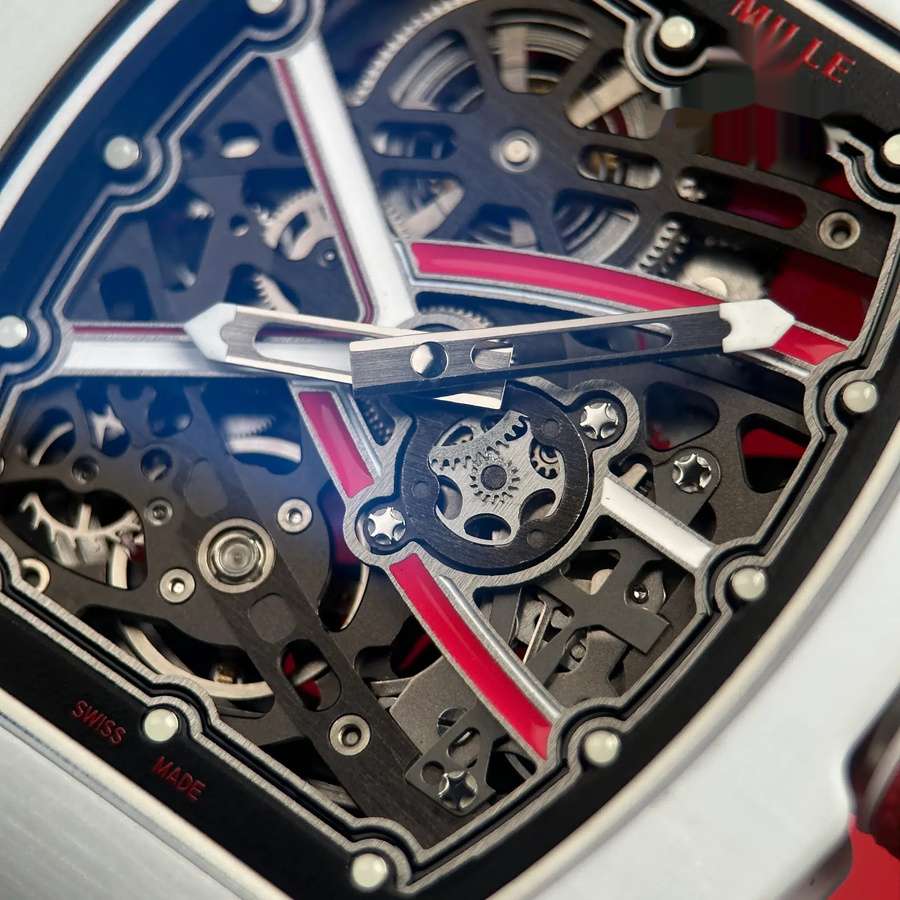 Fashionable Duplicate Richard Mille RM 67-02 Charles Leclerc Monaco Red White Quartz TPT 38.7 X 47.52mm — image 7