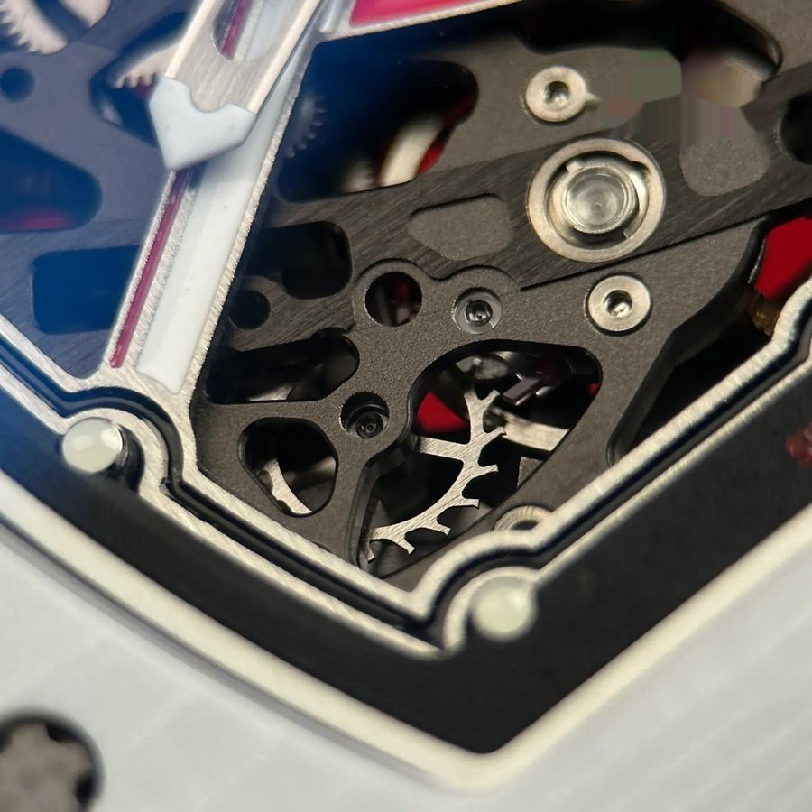 Fashionable Duplicate Richard Mille RM 67-02 Charles Leclerc Monaco Red White Quartz TPT 38.7 X 47.52mm — image 9