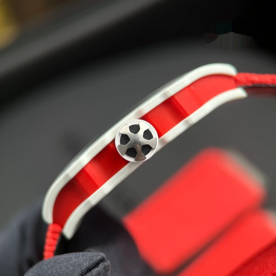 Fashionable Duplicate Richard Mille RM 67-02 Charles Leclerc Monaco Red White Quartz TPT 38.7 X 47.52mm — image 13
