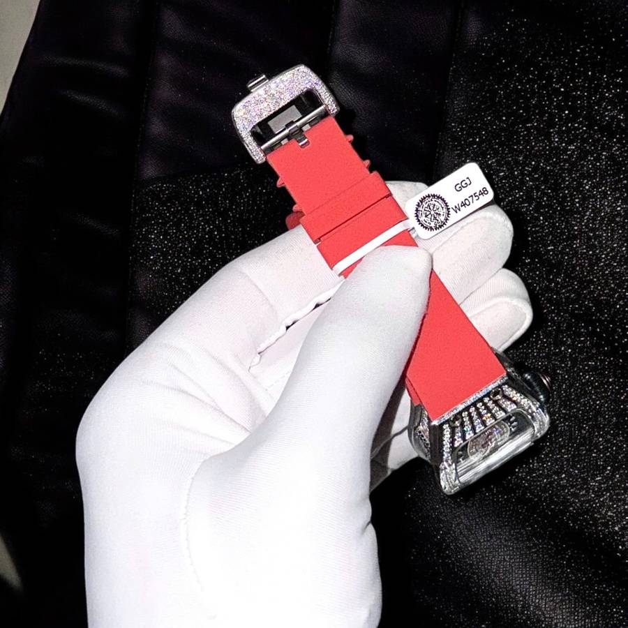 Fashionable Imitation Richard Mille RM 07-01 Red Lip Medium Diamond Set Crafting Moissanite — image 7