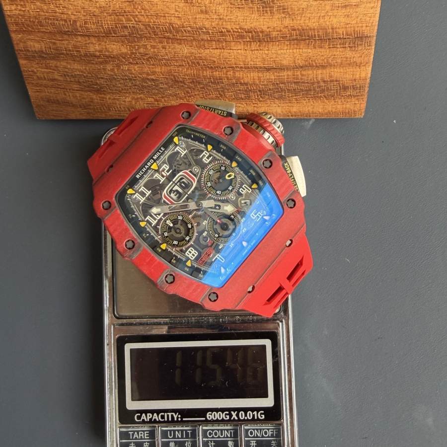 Finest Fake Richard Mille RM 11-03 Red Quartz TPT Automatic Chronograph 49.94 X 44.5mm — image 10
