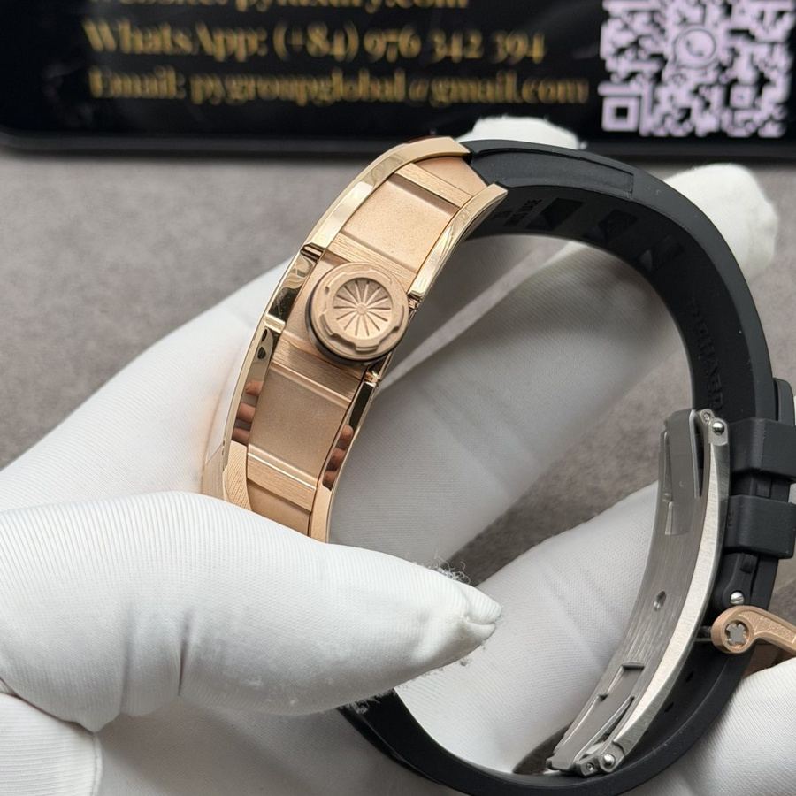 High-end Replica Richard Mille RM 035 Custom Made 18K Solid Gold Vaucher Movement 39.7mm X 48mm — image 11