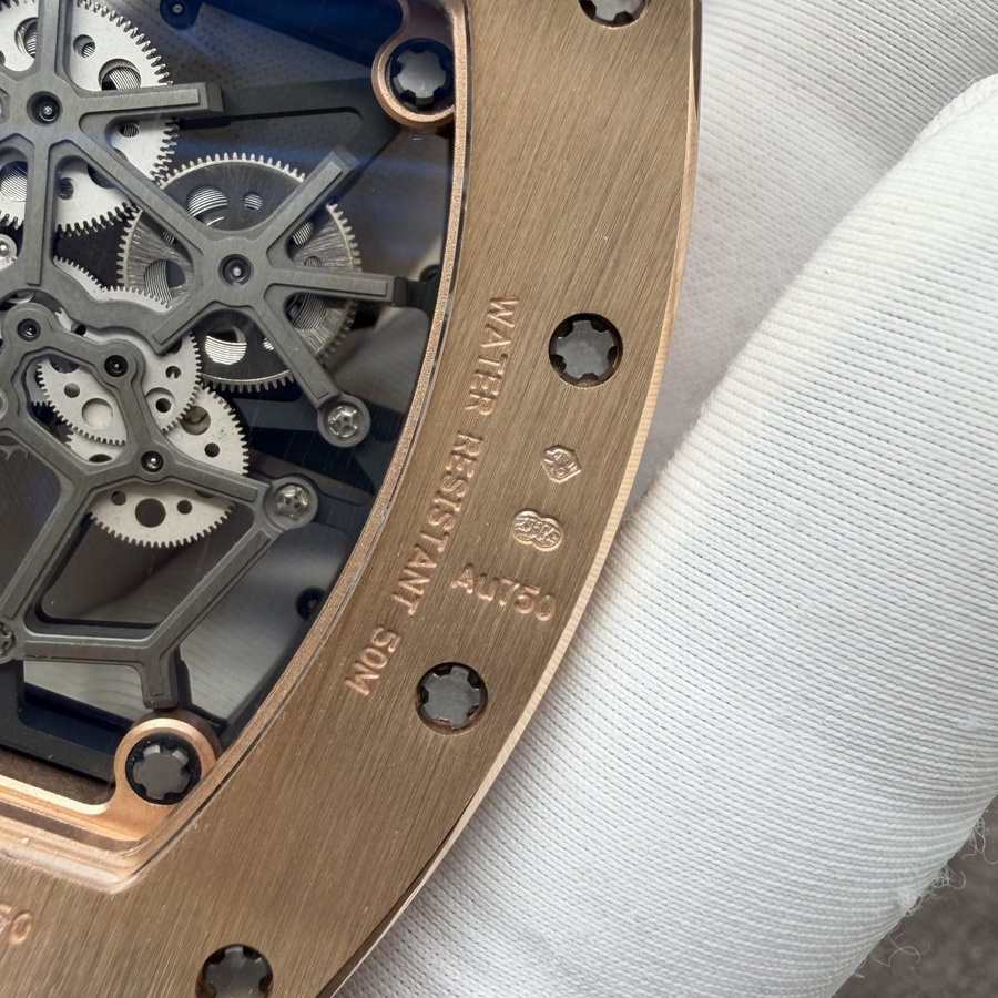 High-end Replica Richard Mille RM 035 Custom Made 18K Solid Gold Vaucher Movement 39.7mm X 48mm — image 14