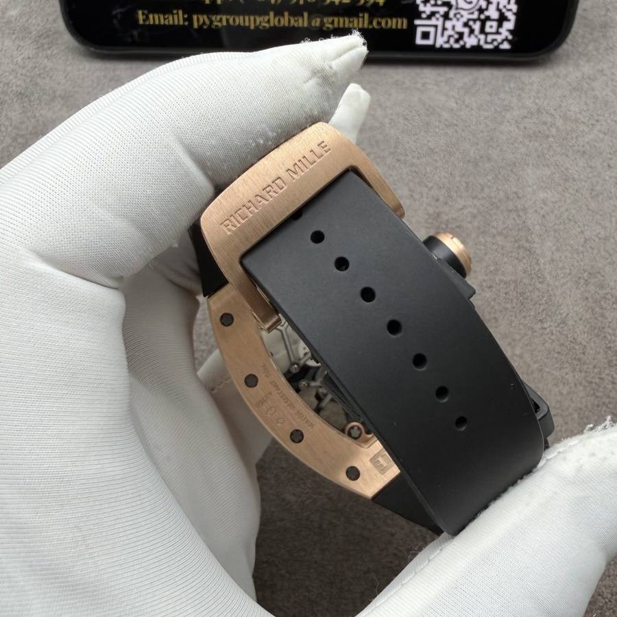 High-end Replica Richard Mille RM 035 Custom Made 18K Solid Gold Vaucher Movement 39.7mm X 48mm — image 16