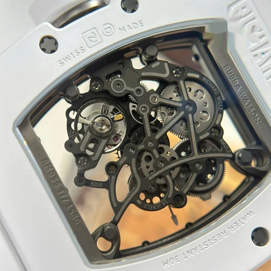 Hot-selling Replicated Richard Mille RM 055 White Ceramic Bubba Watson ZF 42.7mm — image 9