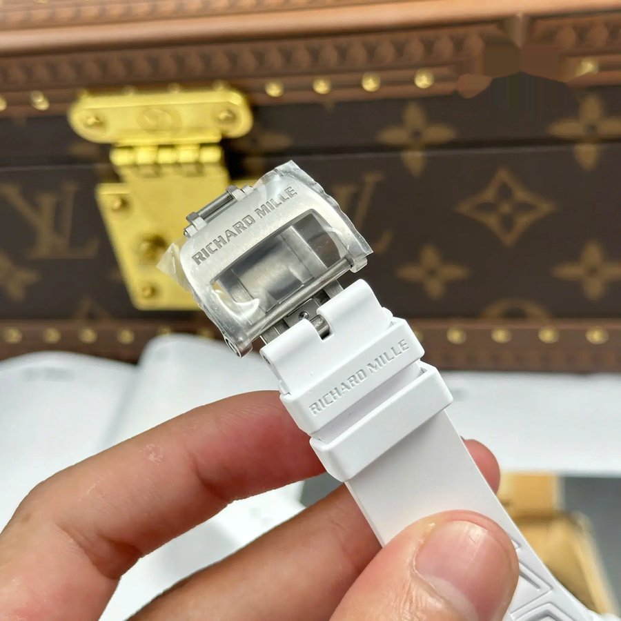 Hot-selling Replicated Richard Mille RM 055 White Ceramic Bubba Watson ZF 42.7mm — image 11