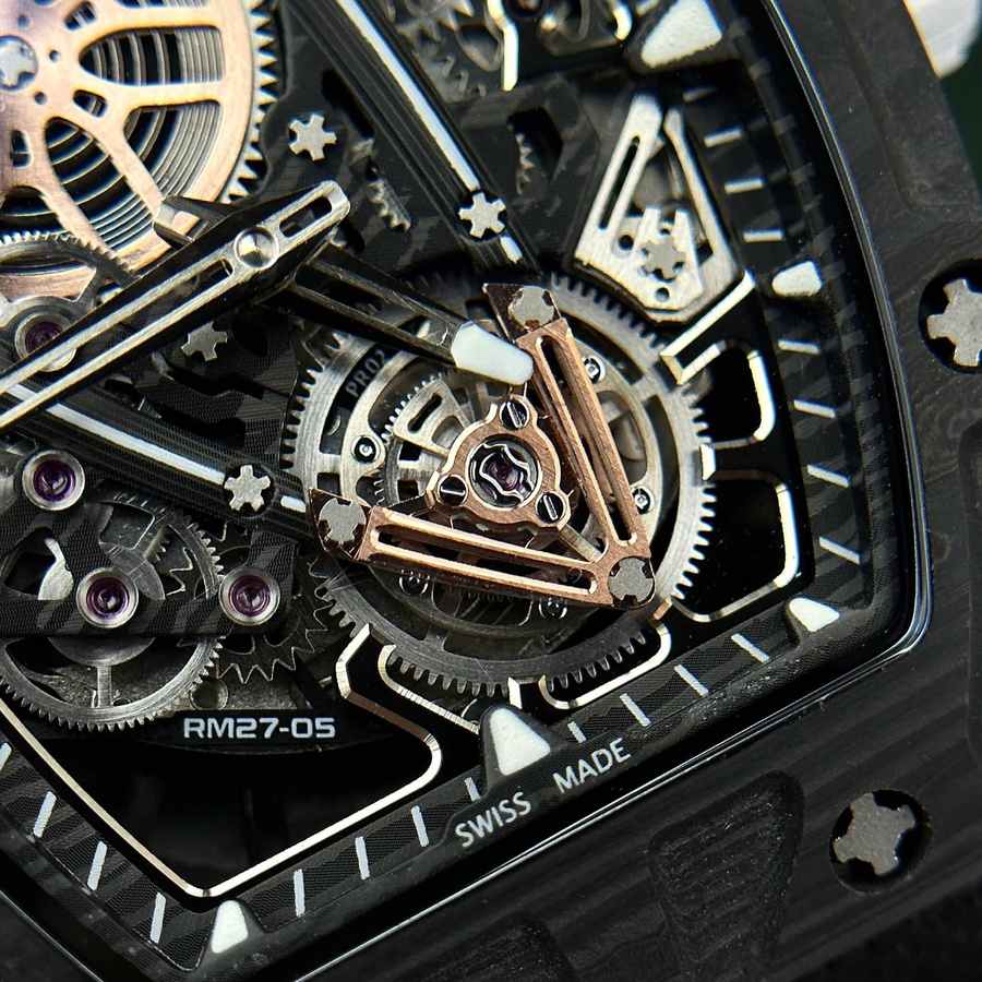 Legendary Imitation Richard Mille RM 27-05 Rafael Nadal Black Carbon Fiber 37.25×47.25mm — image 4