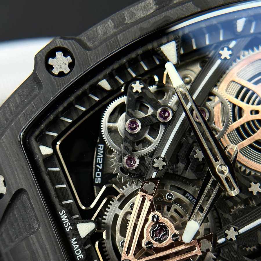 Legendary Imitation Richard Mille RM 27-05 Rafael Nadal Black Carbon Fiber 37.25×47.25mm — image 5