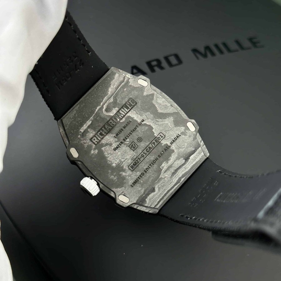 Legendary Imitation Richard Mille RM 27-05 Rafael Nadal Black Carbon Fiber 37.25×47.25mm — image 8