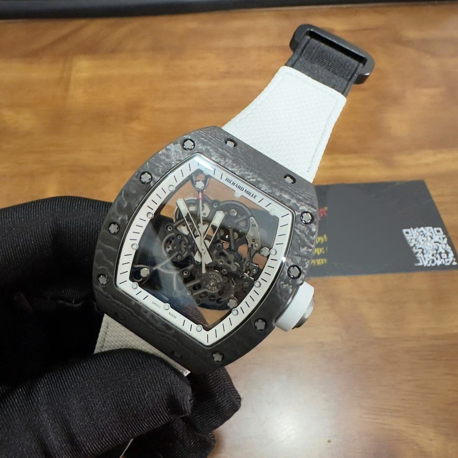 Low-cost Fake Richard Mille RM 055 Bubba Watson Americas Edition Custom Made NTPT Carbon Fiber 1:1 Vaucher Movement — image 3