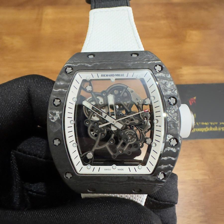 Low-cost Fake Richard Mille RM 055 Bubba Watson Americas Edition Custom Made NTPT Carbon Fiber 1:1 Vaucher Movement — image 4