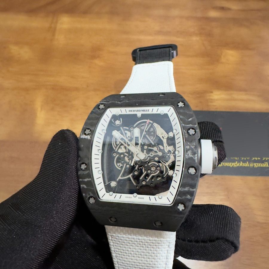 Low-cost Fake Richard Mille RM 055 Bubba Watson Americas Edition Custom Made NTPT Carbon Fiber 1:1 Vaucher Movement — image 5