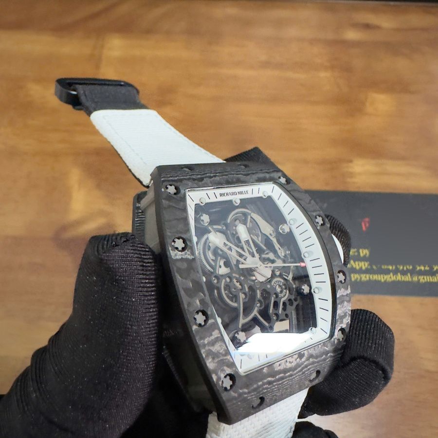 Low-cost Fake Richard Mille RM 055 Bubba Watson Americas Edition Custom Made NTPT Carbon Fiber 1:1 Vaucher Movement — image 7