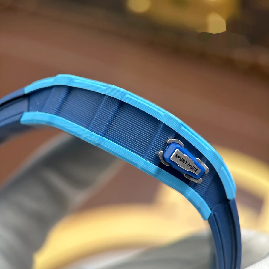Luxury Super Clone Richard Mille RM35-03 Rafael Nadal Pastel Blue Quartz TPT Rubber Strap 43.2mm X 50mm — image 9