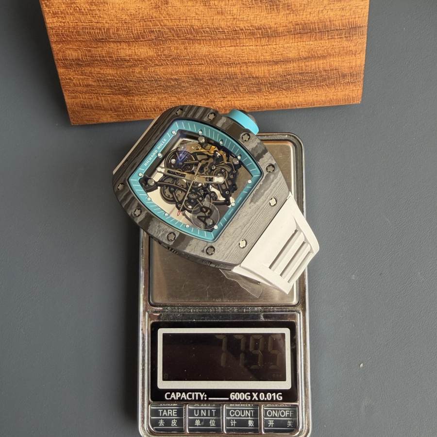 Must-have Counterfeit Richard Mille RM 055 Bubba Watson Yas Marina Circuit Carbon NTPT Vaucher Movement 42.7mm X 49.9mm — image 10