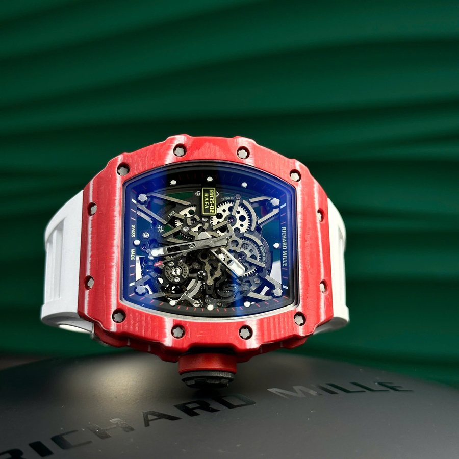 New-Arrival Knockoff Richard Mille RM 35-02 Rafael Nadal Red Quartz TPT 49.94mm X 44.5mm — image 3