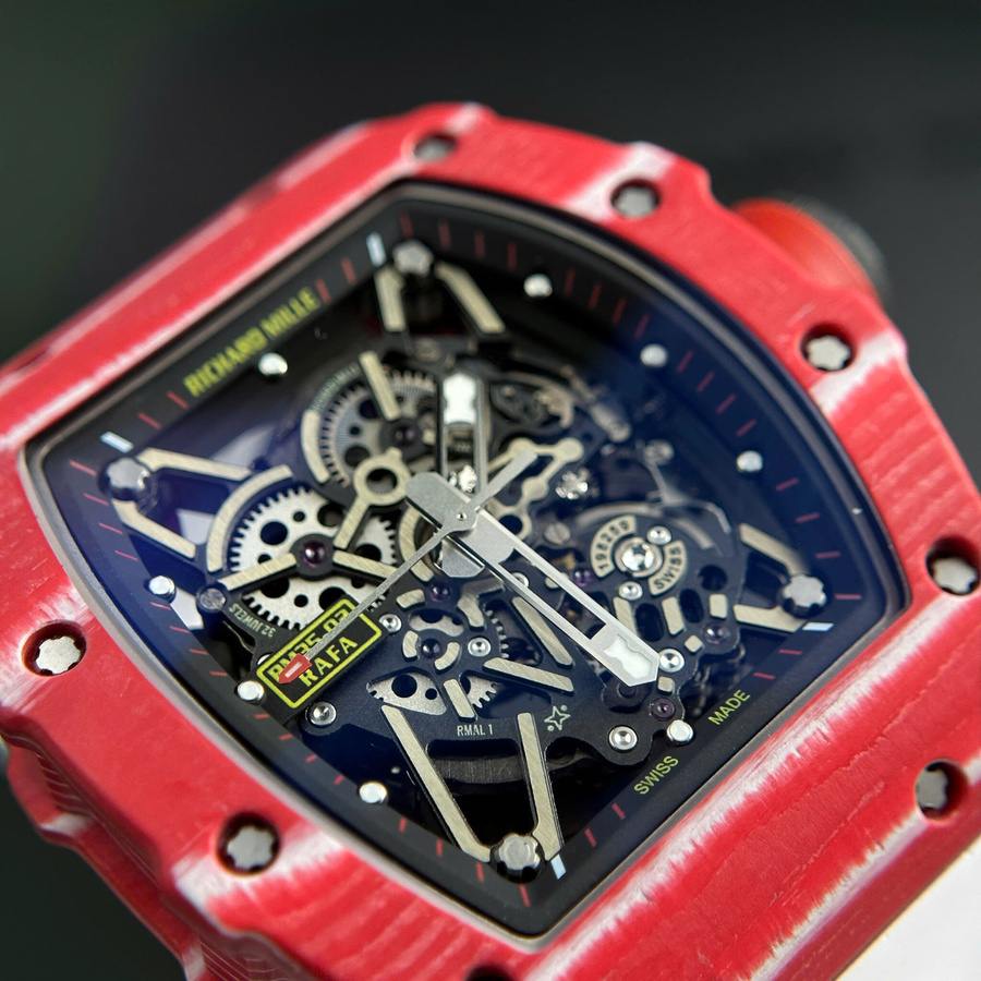 New-Arrival Knockoff Richard Mille RM 35-02 Rafael Nadal Red Quartz TPT 49.94mm X 44.5mm — image 5