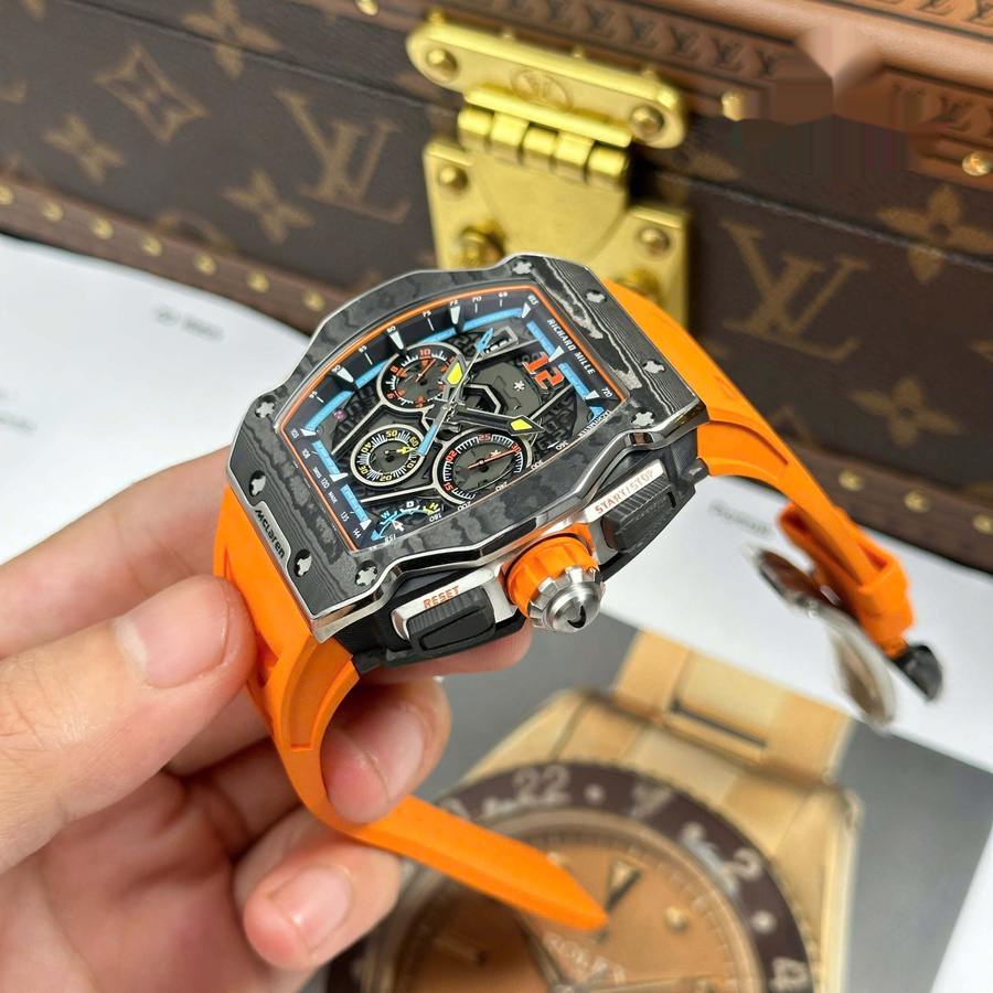 New Replica Richard Mille RM 65-01 McLaren Chronograph Carbon 44.5mm X 49.9mm — image 4
