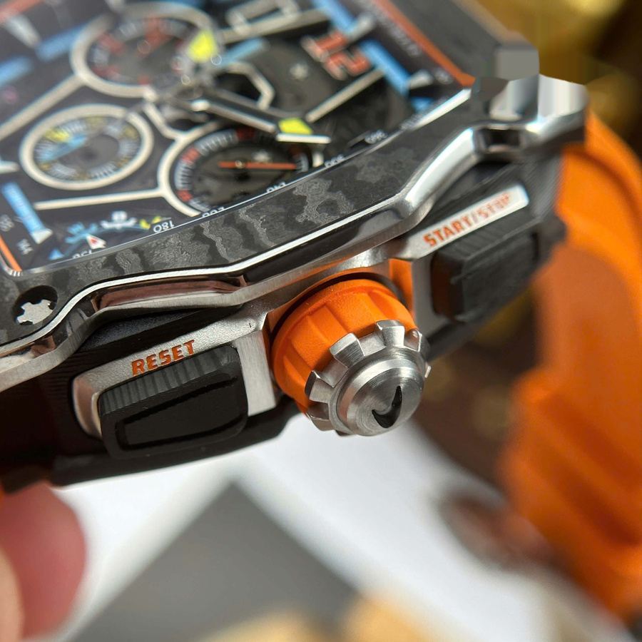 New Replica Richard Mille RM 65-01 McLaren Chronograph Carbon 44.5mm X 49.9mm — image 8