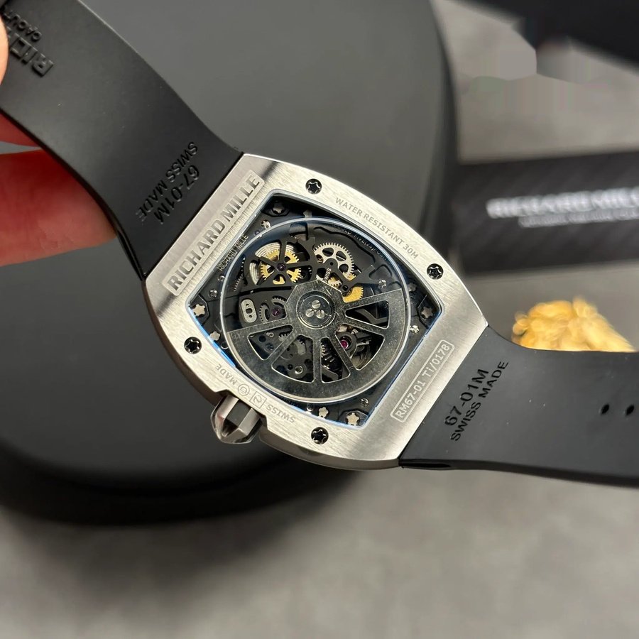 Perfect Fake Richard Mille RM 67-01 Titanium Extra-Flat Rubber Band 38.7mm X 47.5mm — image 12