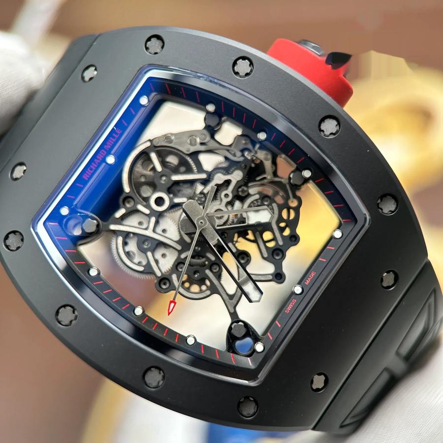Prestige Replica Richard Mille RM 055 Bubba Watson Black Ceramic ZF 42.7mm — image 4