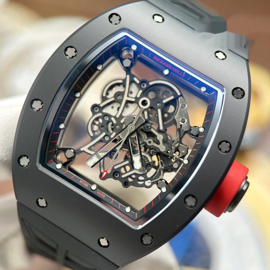 Prestige Replica Richard Mille RM 055 Bubba Watson Black Ceramic ZF 42.7mm — image 5