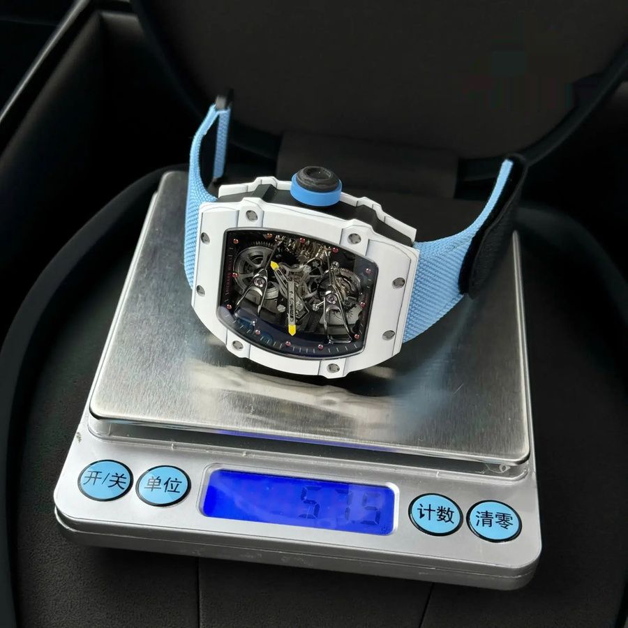 Prestige Replica Richard Mille RM 27-02 Rafael Nadal Tourbillon White Carbon Fiber 39.7 X 47.7mm — image 3