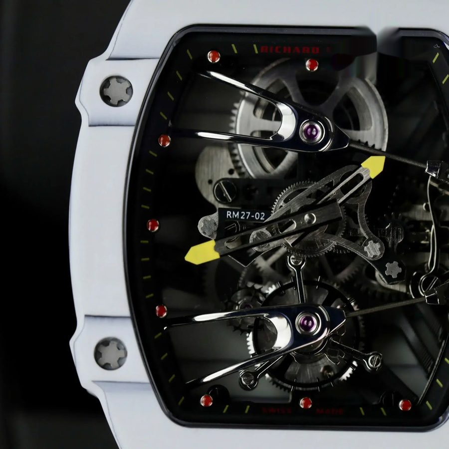 Prestige Replica Richard Mille RM 27-02 Rafael Nadal Tourbillon White Carbon Fiber 39.7 X 47.7mm — image 6
