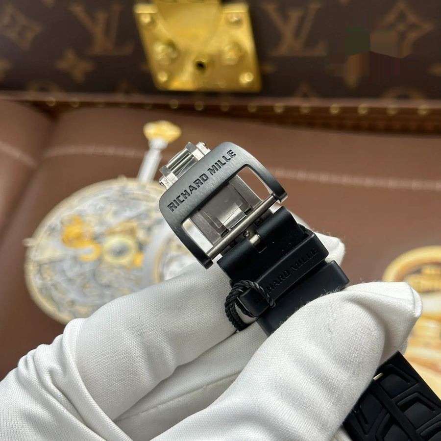 Priceless Replica Richard Mille RM 055 Bubba Watson Black Ceramic ZF 42.7mm — image 12